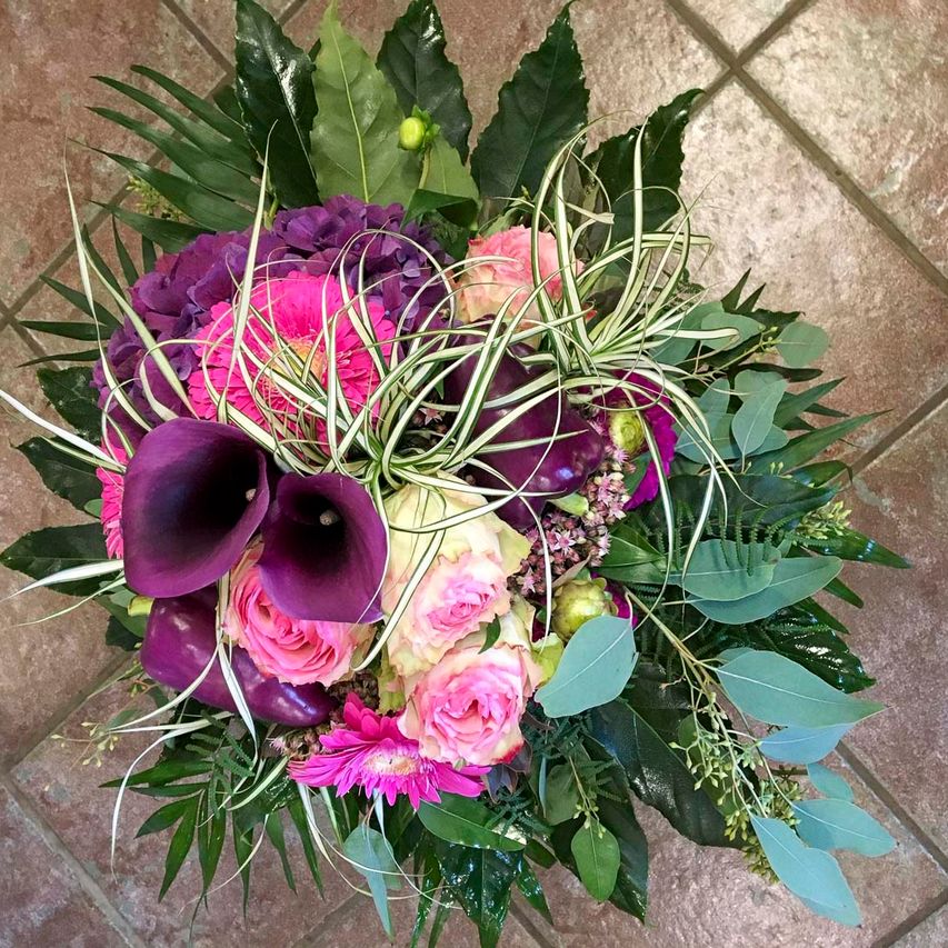 Bunter Blumenstrauß von Florist Nicky Judel aus Mulsum